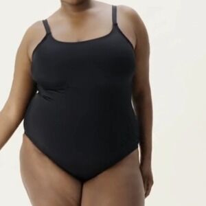 Andie The‎ Amalfi One Piece LT Swimsuit Black plus size XXL long torso NWT